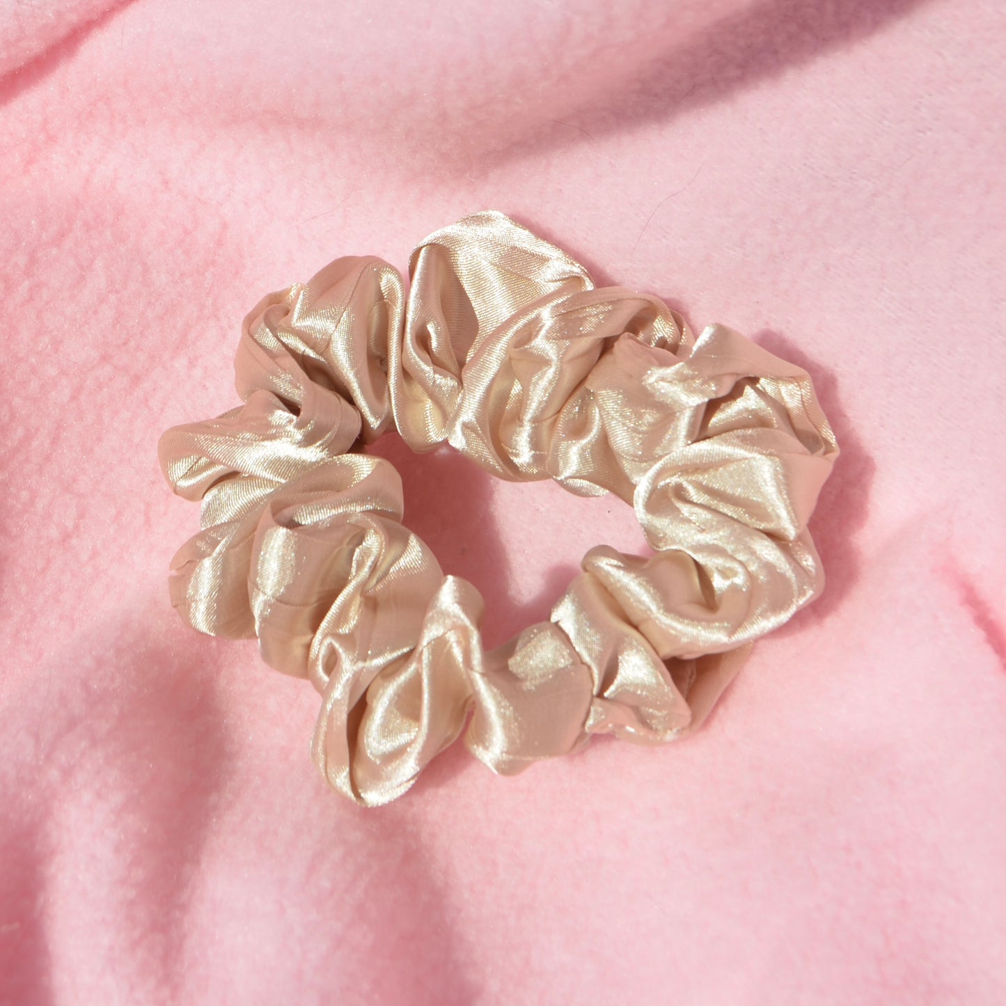 Satin Lines Small Scrunchie