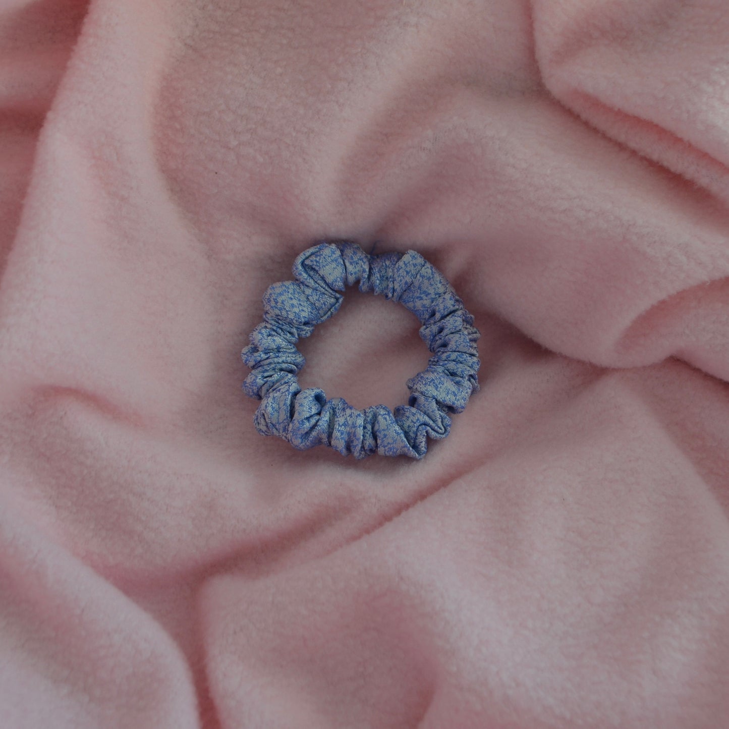Snaky Blue X-Small Scrunchie