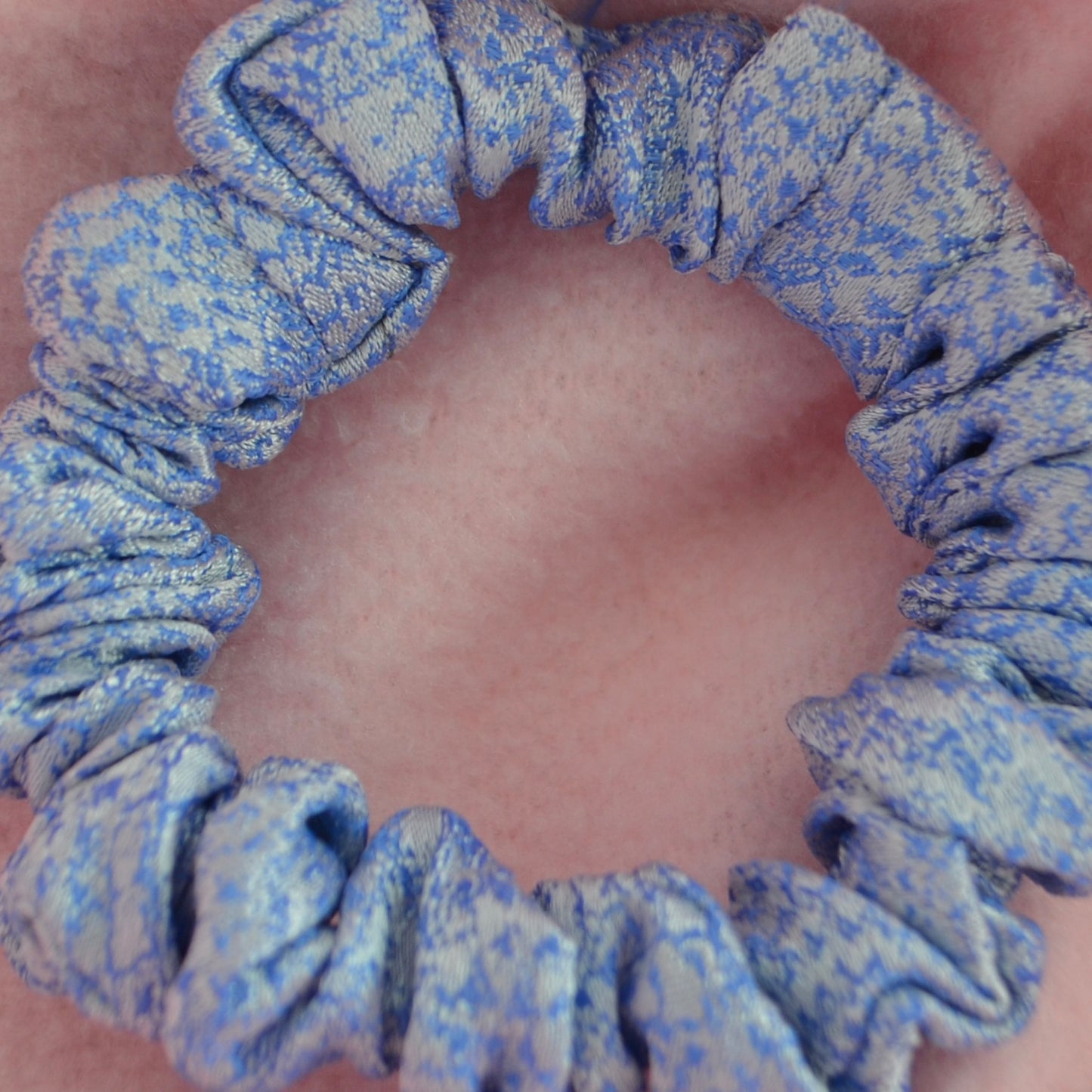 Snaky Blue X-Small Scrunchie
