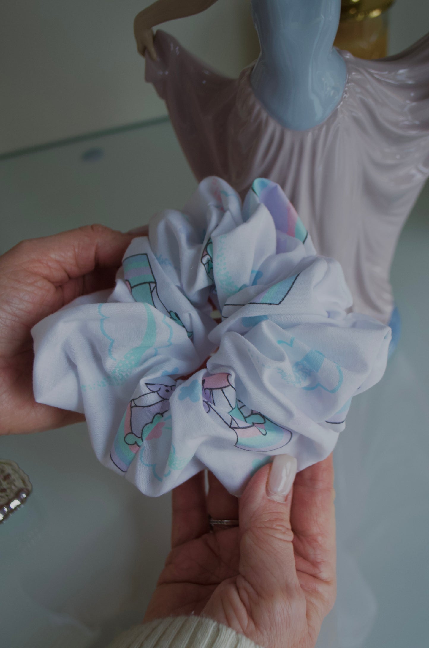 Baby Drawings Large Scrunchie
