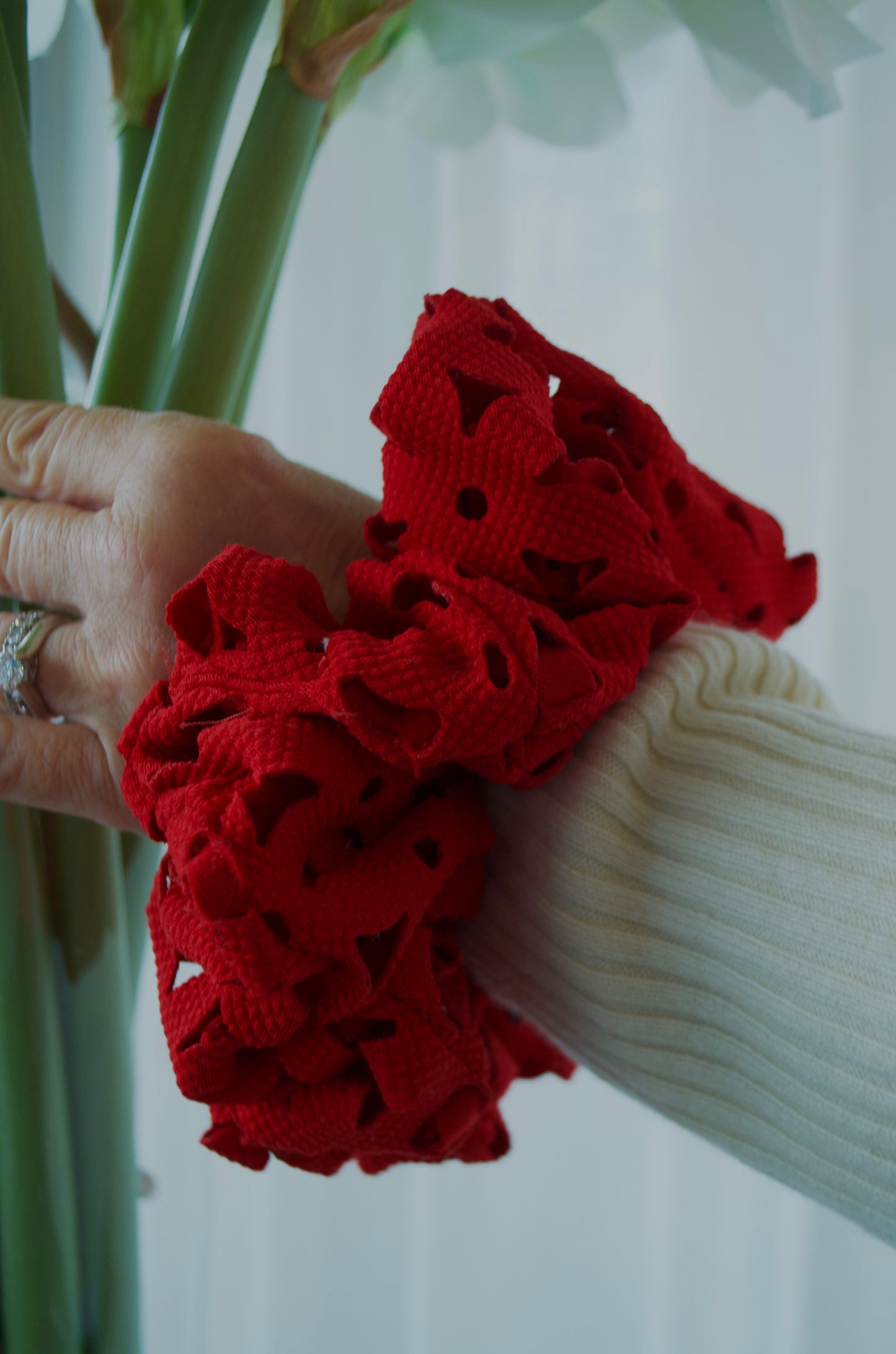 Red Large Scrunchie