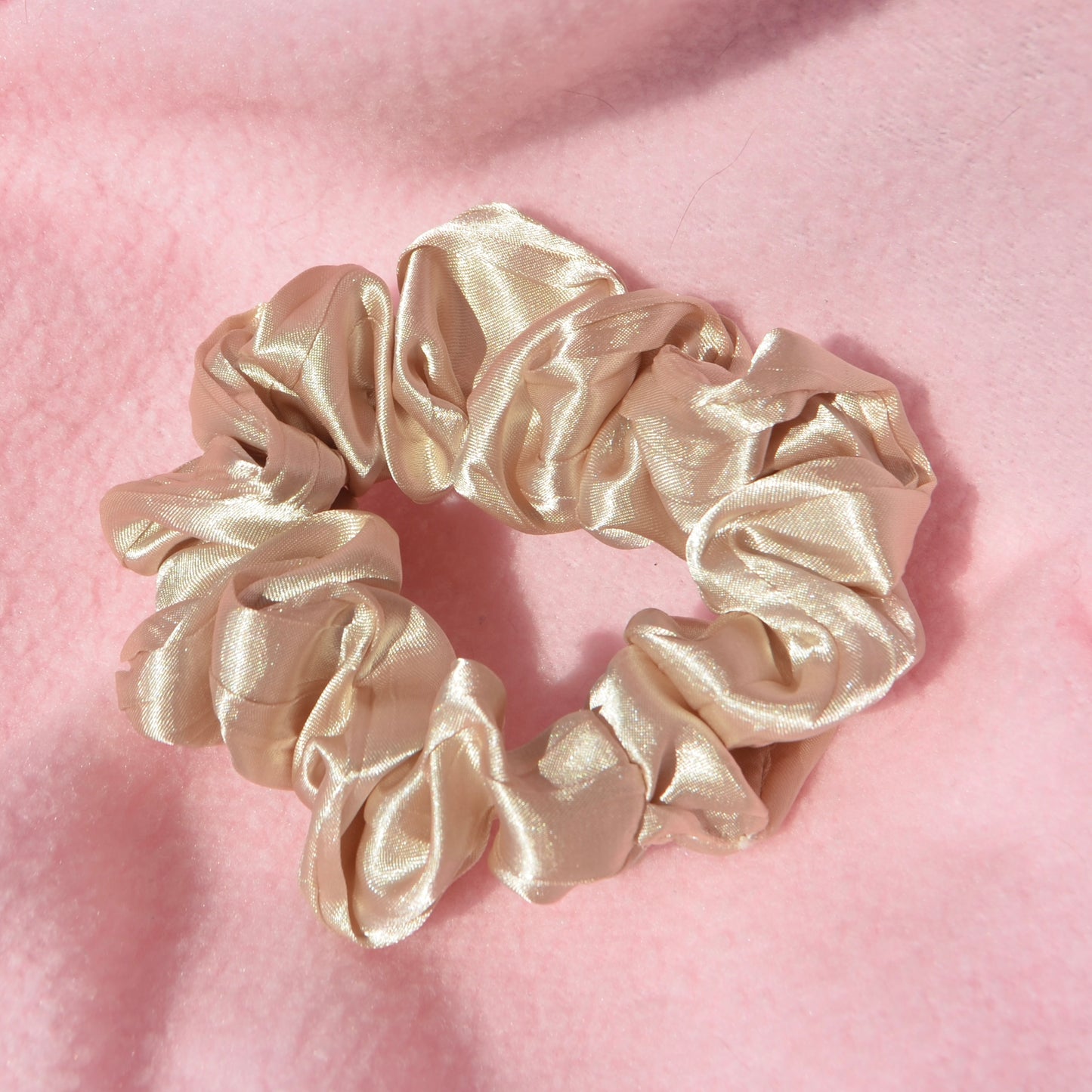 Satin Lines Small Scrunchie
