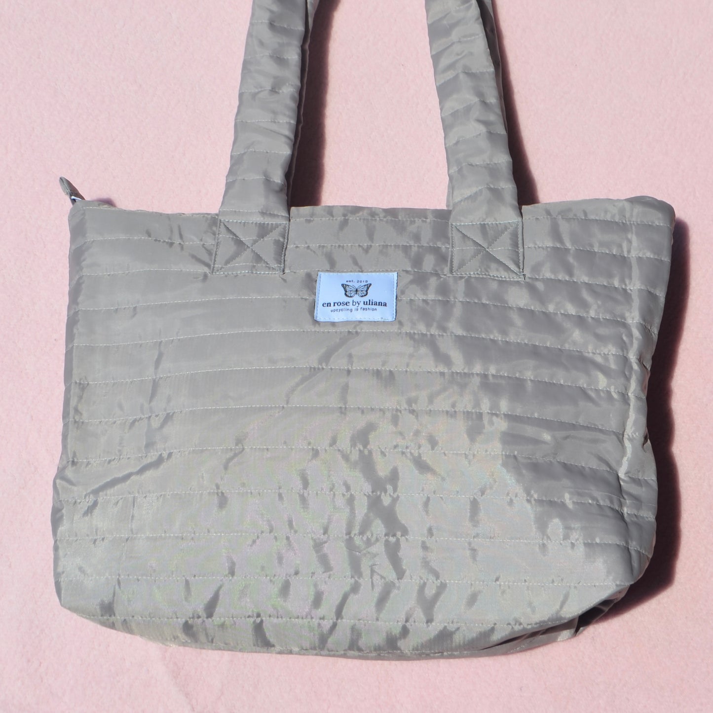 Puffy Grey Bag