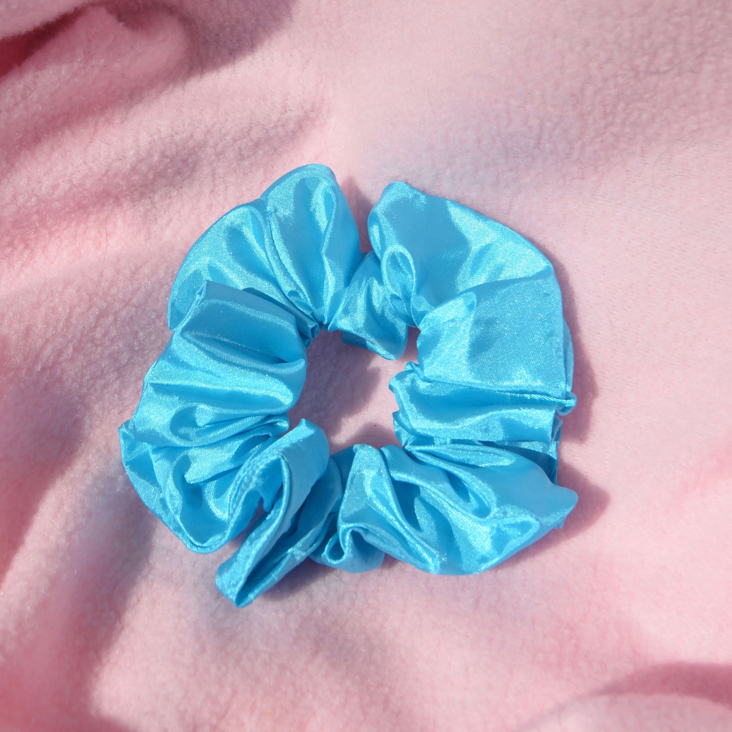 Blue Holo Medium Scrunchie