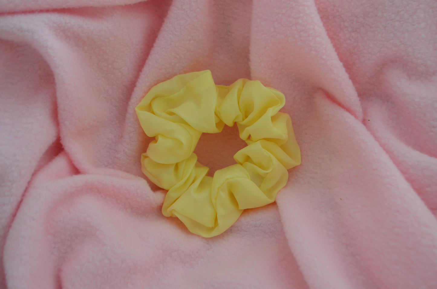 Flashy Yellow Medium Scrunchie