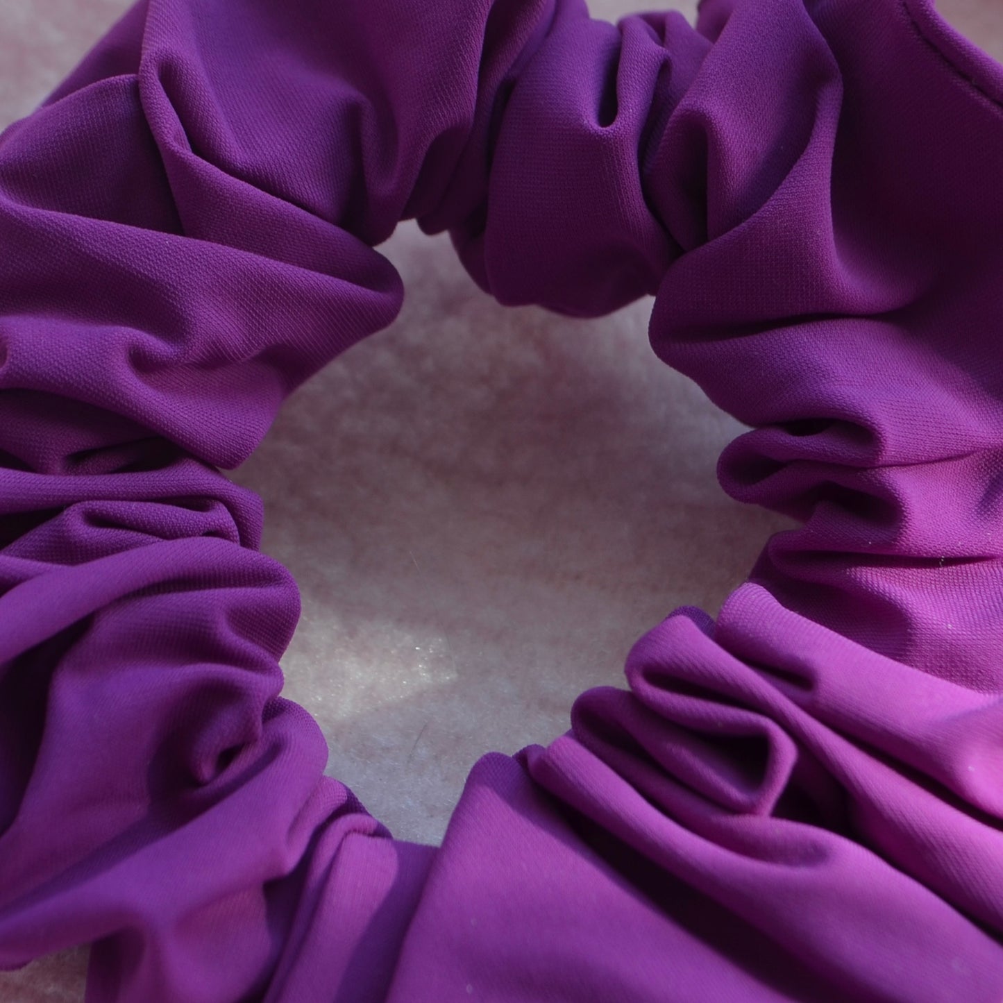 Flashy Purple Small Scrunchie