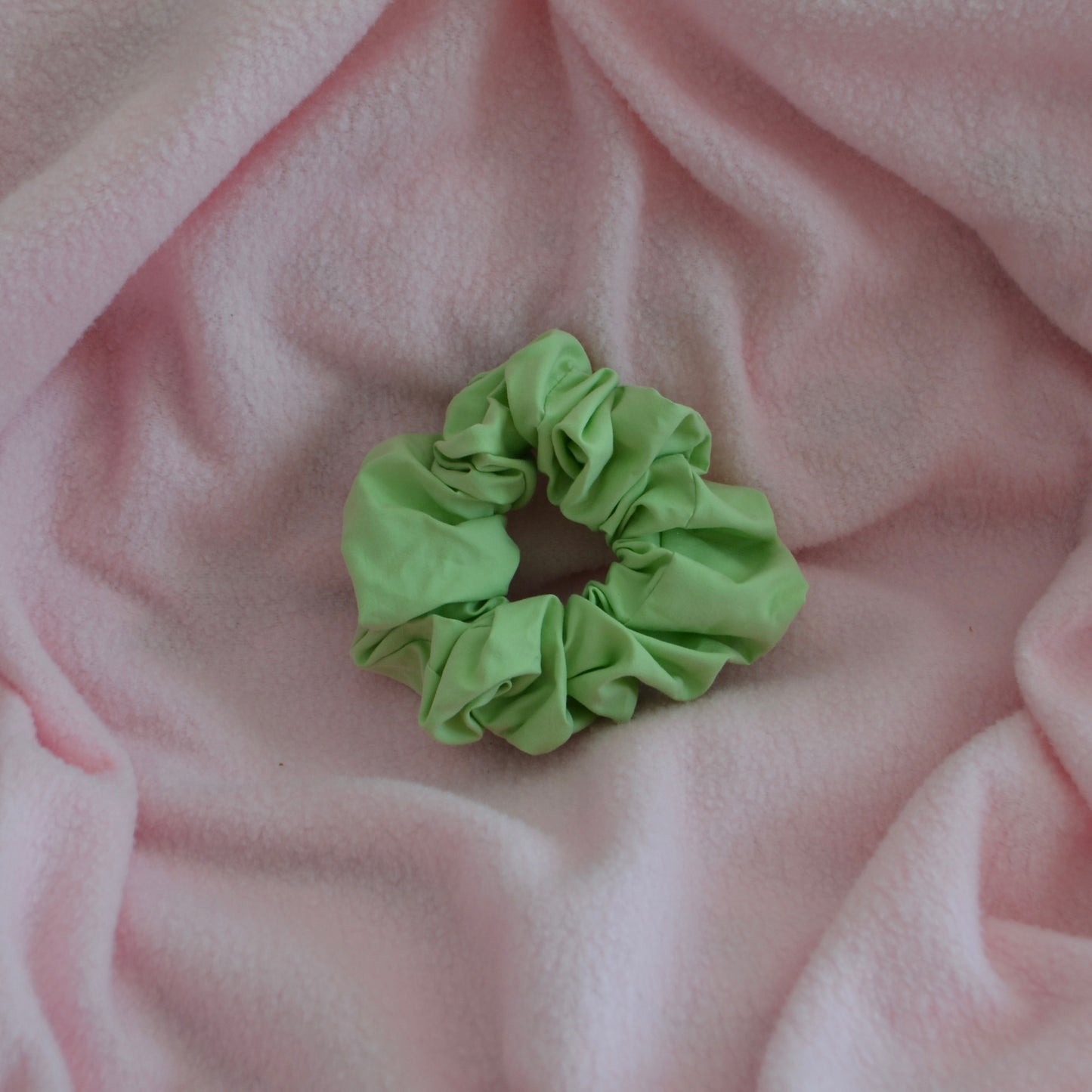 Pastel Green Medium Scrunchie