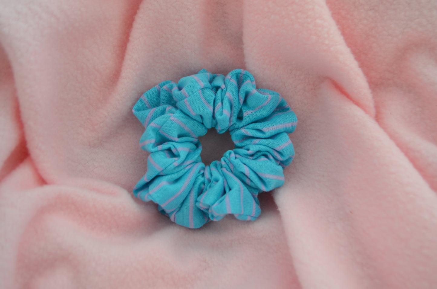 Blue Lolipop Medium Scrunchie