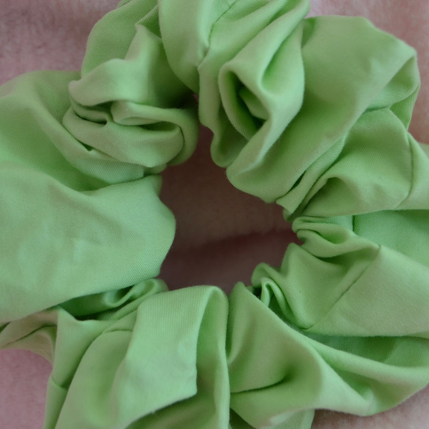 Pastel Green Medium Scrunchie
