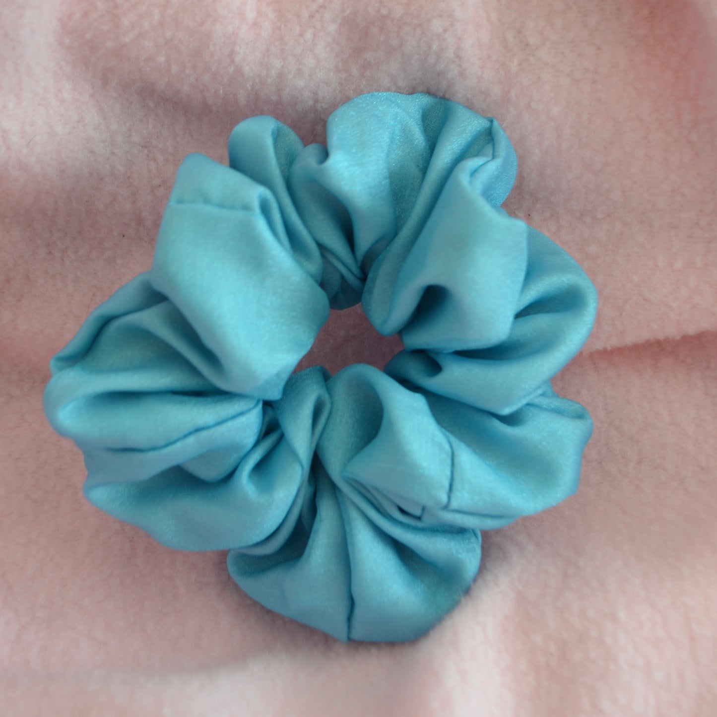 Sparkly Blue Medium Scrunchie
