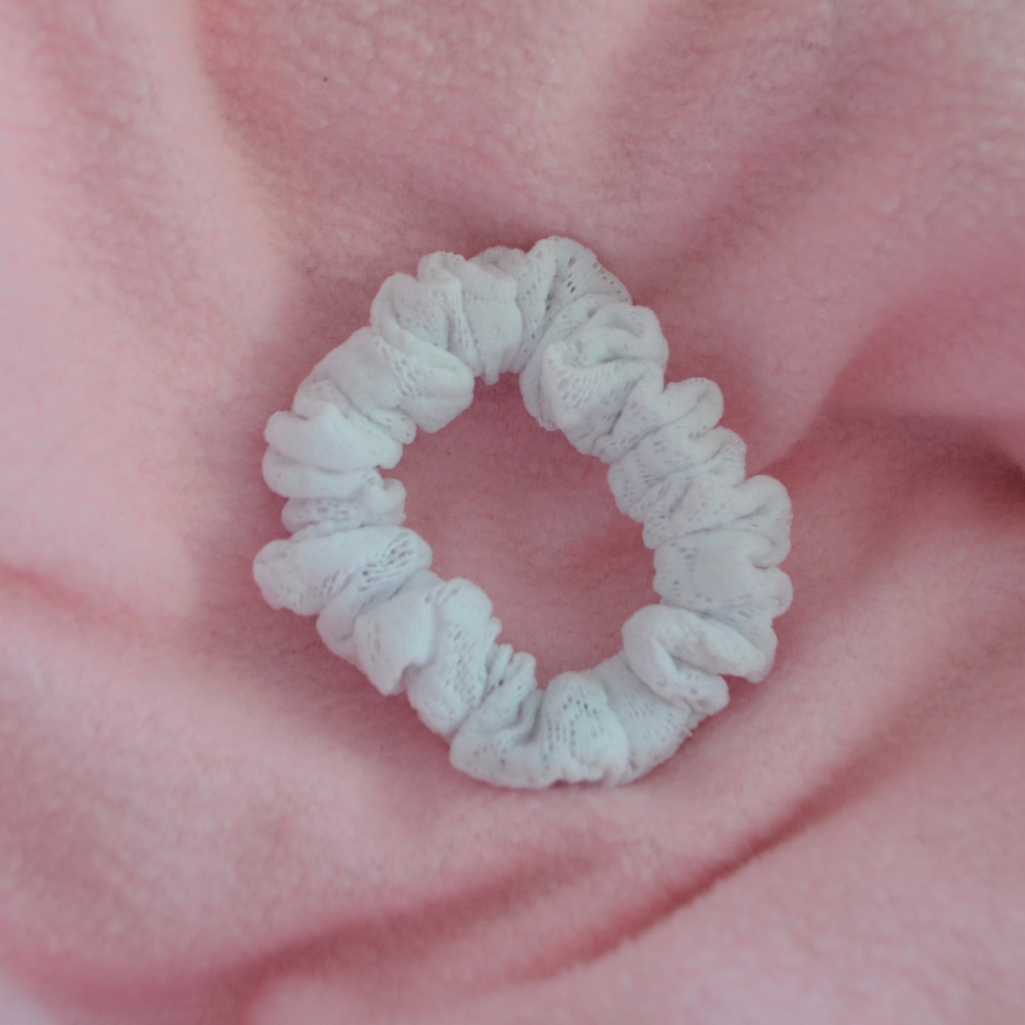Dentelle White X-Small Scrunchie