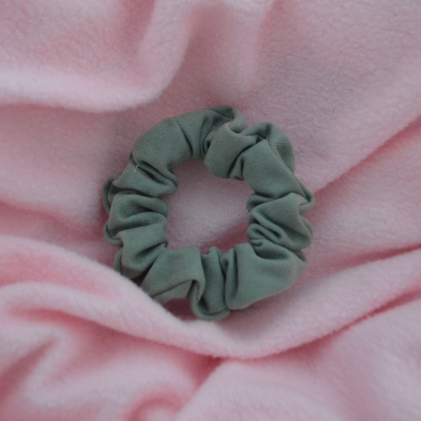Kaki Pastel Small Scrunchie