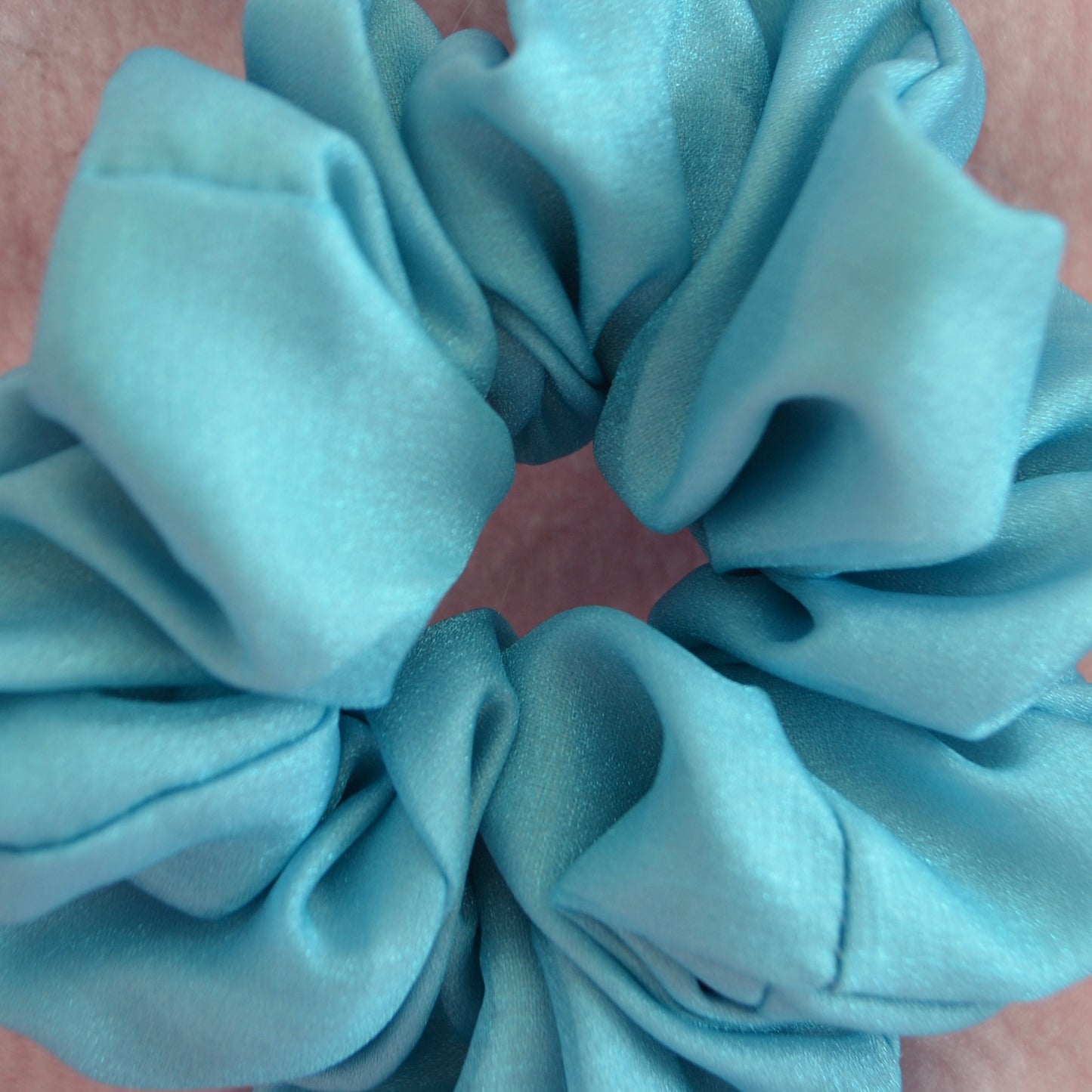 Sparkly Blue Medium Scrunchie